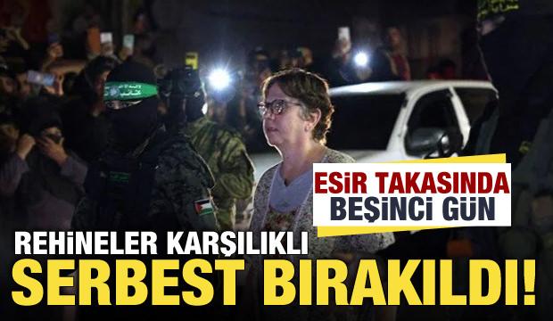 5. rehine takası başladı! Rehineler karşılıklı serbest bırakıldı