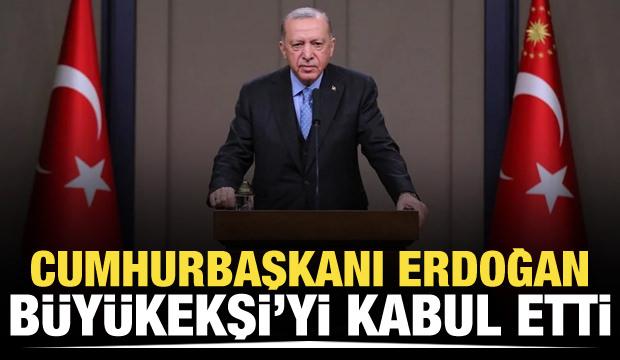 Başkan Erdoğan, Mehmet Büyükekşi'yi kabul etti