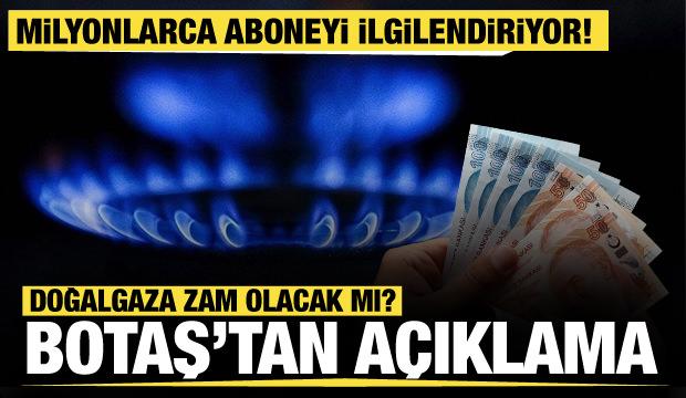 Doğalgaza zam yok