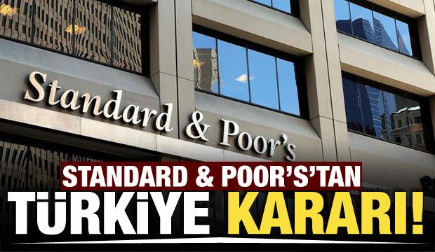S&P’den Türkiye notu kararı! Kredi not görünümü pozitife çevrildi