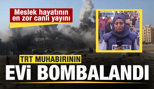 TRT Muhabiri Rubai Halit'in ailesinin evi bombalandı! Canlı yayında zor anlar