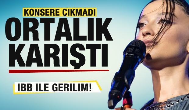 Ünlü şarkıcı Melike Şahin konsere çıkmadı ortalık karıştı! İBB ile gerilim yaşandı