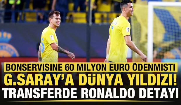 Galatasaray'a 30 milyon Euro'luk dünya yıldızı! Transferde Ronaldo detayı.