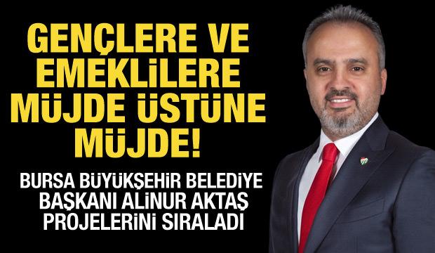 Bursa Büyükşehir Belediye Başkanı Alinur Aktaş projelerini açıkladı