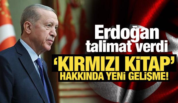 Erdoğan'ın talimatı üzerine harekete geçildi! 'Kırmızı Kitap' güncelleniyor