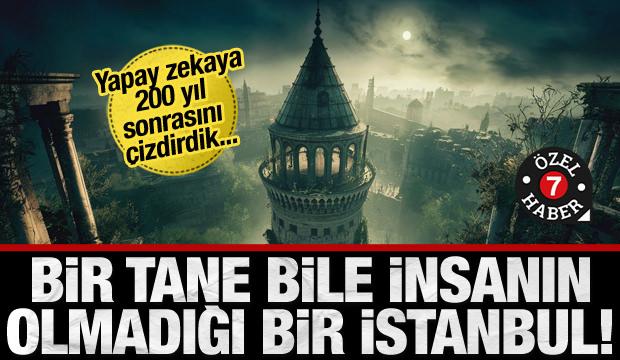 İnsanların olmadığı 200 yıl sonrası İstanbul... Yapay zeka çizdi