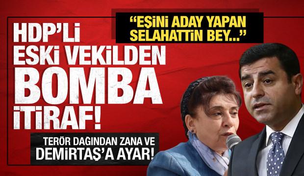 HDP’li Altan Tan’dan bomba itiraf! Demirtaş ve Zana'ya ayar: Eşini aday yapan...