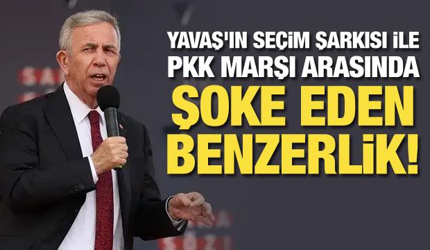 Mansur Yavaş'ın seçim şarkısı ile PKK marşı arasında şoke eden benzerlik!