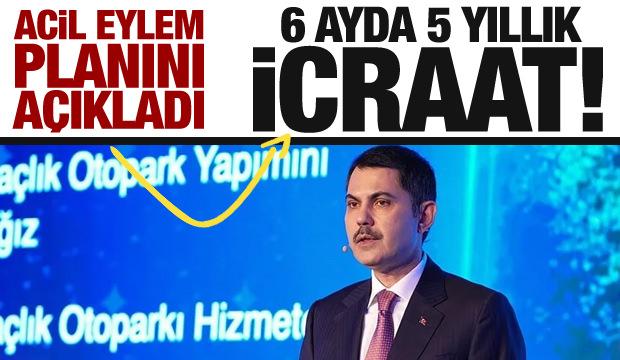 Murat Kurum acil eylem planını açıkladı: 6 ayda 5 yıllık icraat - Gazete manşetleri