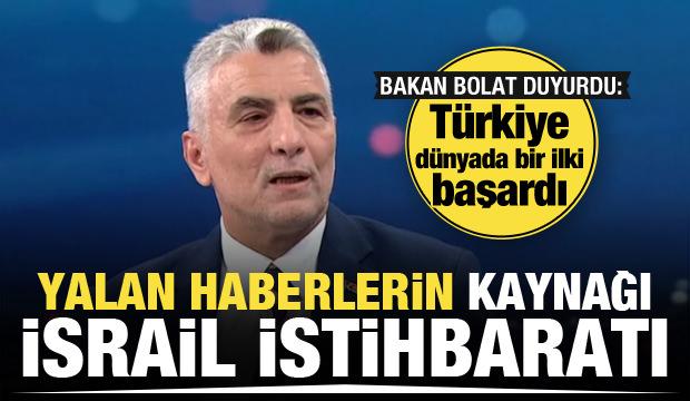 Bakan Bolat: Dünyada Türkiye, İsrail'e ilk ambargoyu uygulayan ülke oldu