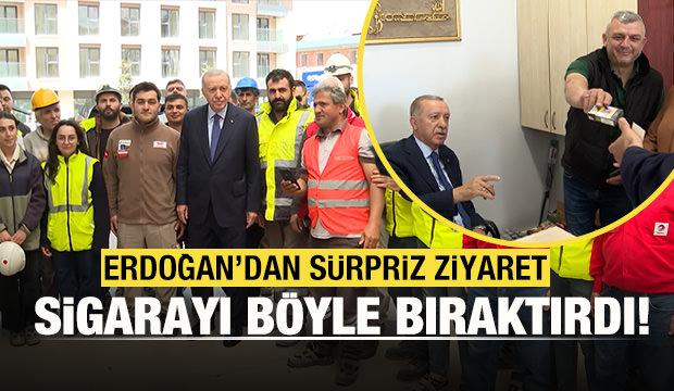 Başkan Erdoğan, fotoğraf çektirmek için yanına gelen vatandaşa sigarayı bıraktırdı!