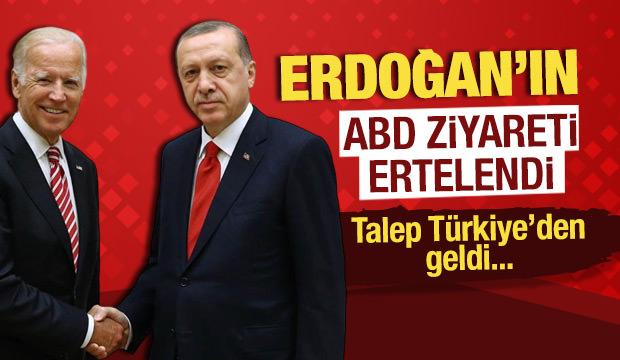 Cumhurbaşkanı Erdoğan'ın ABD ziyareti ertelendi! 