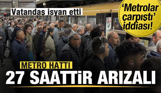 İstanbul'da Metro Hattındaki arıza 27 saattir giderilemedi