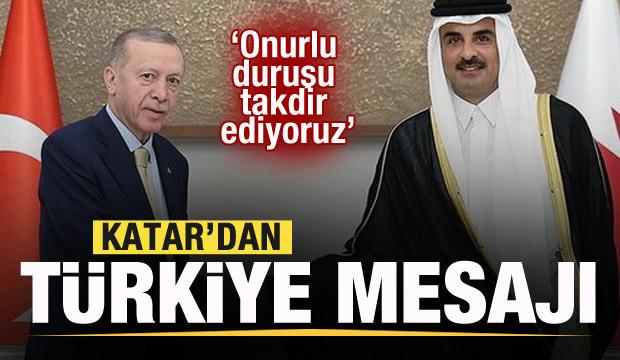 Katar'dan Türkiye açıklaması: Onurlu duruşu takdir ediyoruz