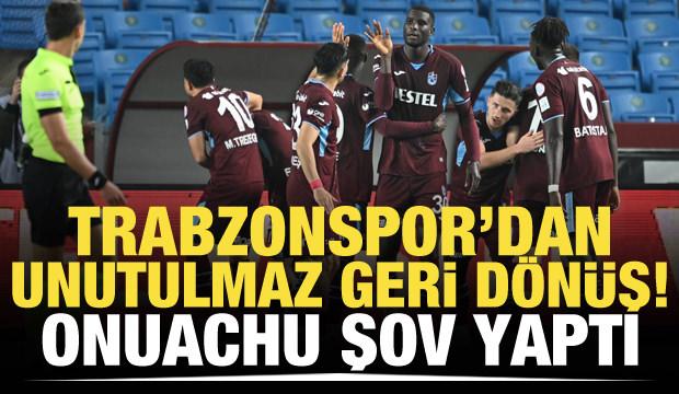 Trabzonspor'dan tarihi geri dönüş! Onuachu şov yaptı