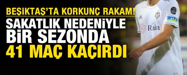Beşiktaş'ta korkunç rakam! Sakatlığı yüzünden bir sezonda 41 maç kaçırdı