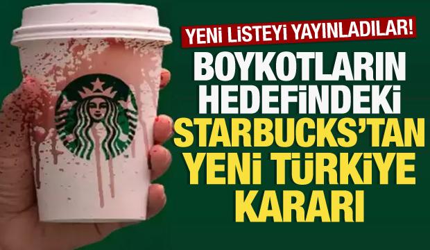 Boykotların hedefindeki Starbucks’tan yeni Türkiye kararı