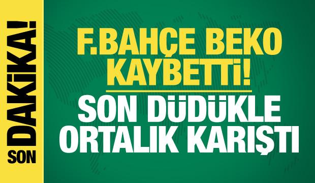 Fenerbahçe Beko kaybetti! Son düdükle ortalık karıştı