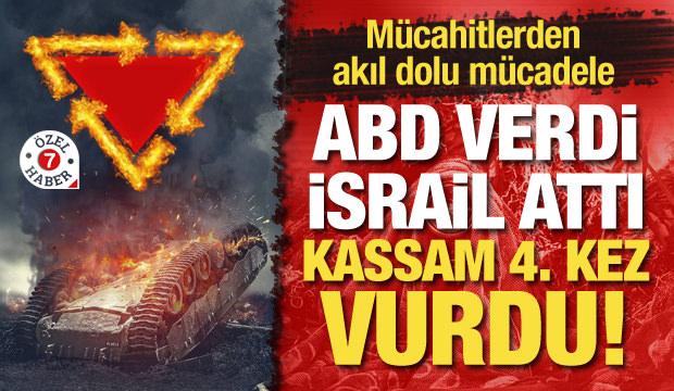 Mücahitlerden akıl dolu mücadele: ABD verdi, İsrail attı, Kassam 4. kez vurdu!