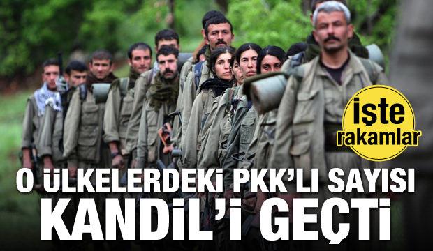 O ülkelerdeki PKK'lı sayıları Kandil'i geçti! İşte rakamlar