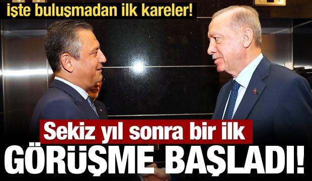 Son Dakika... Erdoğan ile Özel görüşmesi başladı! 