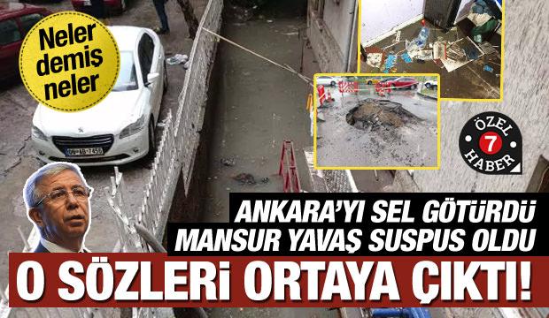 ‘Sorun afet mi kafa mı?’ Ankara’yı sel götürdü Mansur Yavaş suskunluğa büründü
