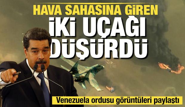 Venezuela ordusu hava sahasına giren iki uçağı düşürdü