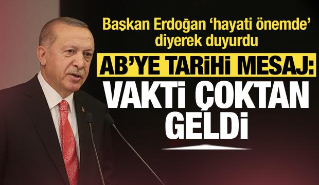 Cumhurbaşkanı Erdoğan'dan Avrupa Günü mesajı: Her alanda vakit çoktan geldi