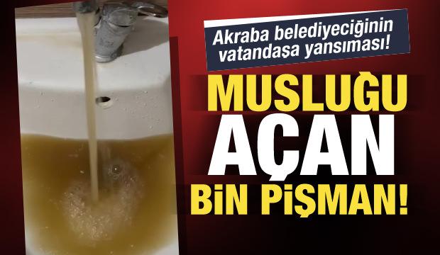 Kırşehir'de akraba belediyeciliği halkı isyan ettirdi! Çeşme çamur aktı...