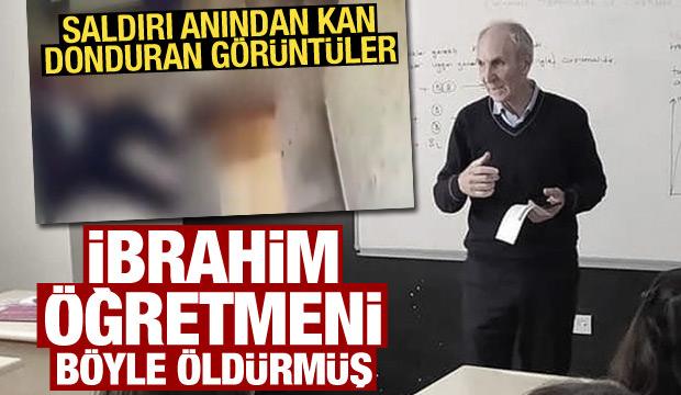 Okul müdürü İbrahim Oktugan'ın öldürüldüğü saldırının görüntüleri