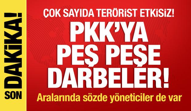PKK'ya peş peşe darbeler! 23 PKK'lı terörist etkisiz hale getirildi