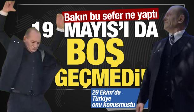 Atatürk'e benzerliği ile bilinen adam 19 Mayıs'ı da boş geçmedi! 