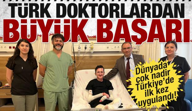 'Ayağın kesilmeli' denilmişti! Türkiye’de ilk olan tedavi ile artık yürüyebilecek