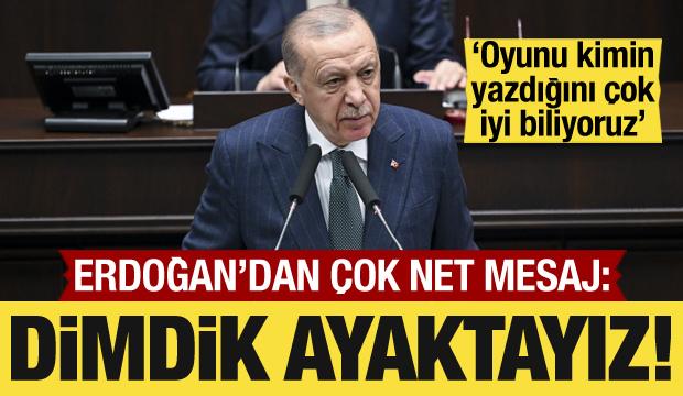 Cumhurbaşkanı Erdoğan: Dimdik, sapasağlam ayaktayız!