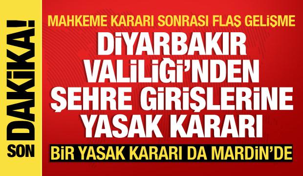 Diyarbakır Valiliği'nden "Kobani Davası" önlemi: Kente girişleri yasaklandı