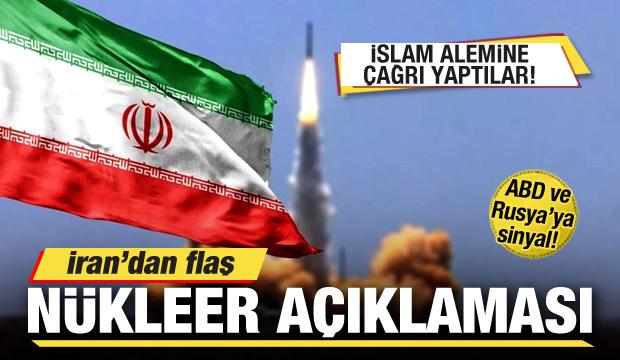 İran ABD'ye sinyali verdi! Flaş nükleer açıklaması! İslam alemine çağrı yaptılar