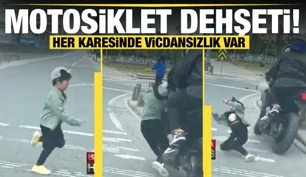 İstanbul motosiklet dehşeti! 6 yaşındaki çocuğa çarpıp kaçtı!
