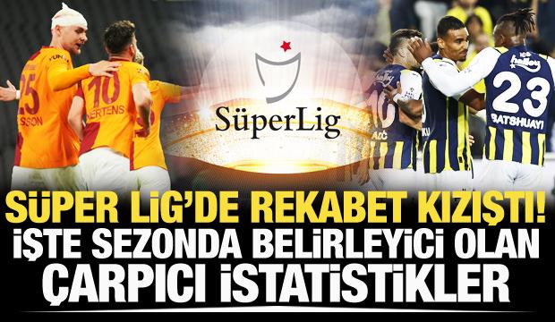 Süper Lig'de rekabet kızıştı! Bitime 2 hafta kala çarpıcı istatistikler