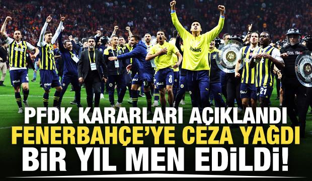 PFDK kararları açıklandı! Fenerbahçe'ye ceza yağdı