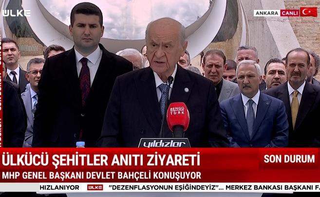 MHP lideri Bahçeli Ülkücü Şehitleri Anma Günü'nde iftira atan medya organlarına çok sert çıkıştı "Hesaplaşacağız"