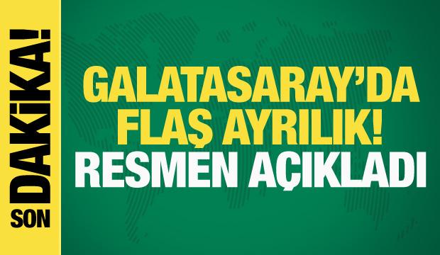 Galatasaray'da flaş ayrılık! Resmen açıkladı