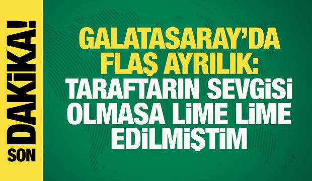 Galatasaray'da flaş ayrılık! Resmen açıkladı