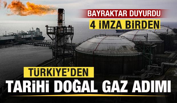 Türkiye ve Azerbaycan'dan tarihi doğal gaz anlaşması! Bayraktar duyurdu! 4 imza birden