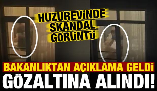 Huzurevinde skandal g&ouml;r&uuml;nt&uuml;! Hastaya şiddet kamerada, Bakanlıktan a&ccedil;ıklama geldi...