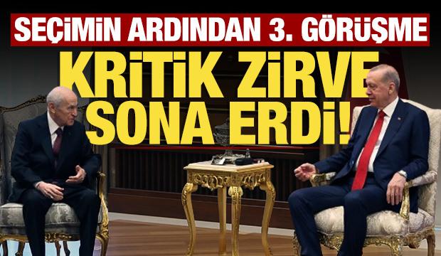 Son dakika: Erdoğan-Bahçeli görüşmesi sona erdi