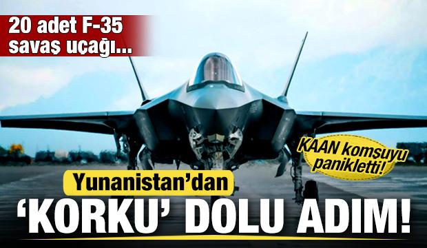 Yunanistan'dan korku dolu adım! Tam 20 adet F-35 savaş uçağı...