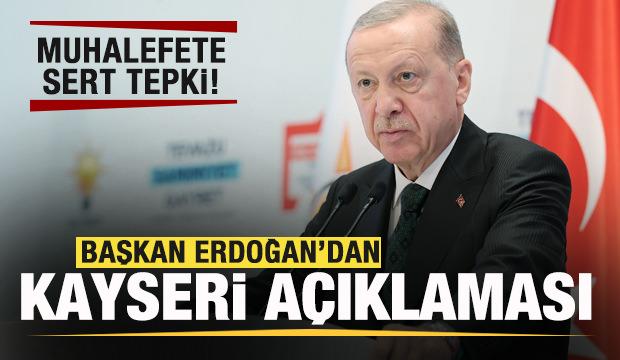 Başkan Erdoğan'dan 'Kayseri' açıklaması: Vandallık kabul edilemez