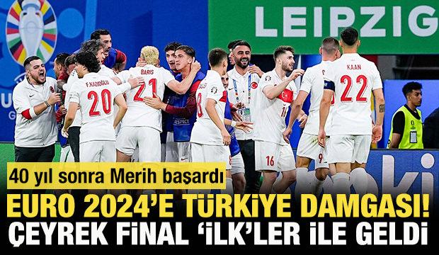 EURO 2024'e Türkiye damgası! Çeyrek final 'ilkler'le geldi