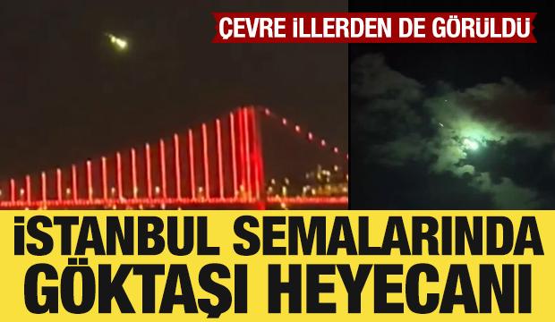 İstanbul ve çevre illerde göktaşı görüntülendi