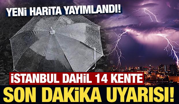 Meteoroloji'den İstanbul dahil 14 kente sarı kodlu uyarı!